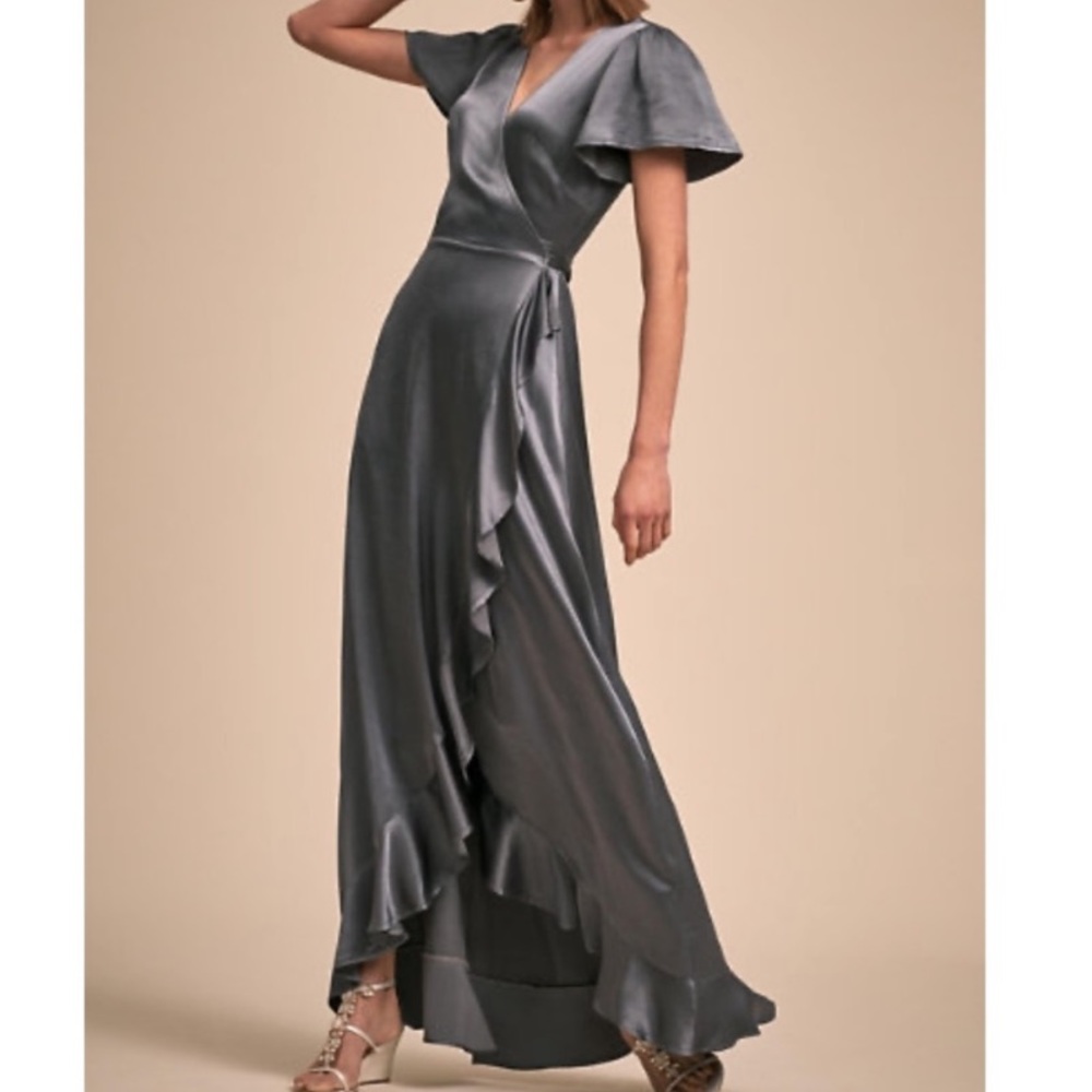 BHLDN Phoebe dress in hydrangea